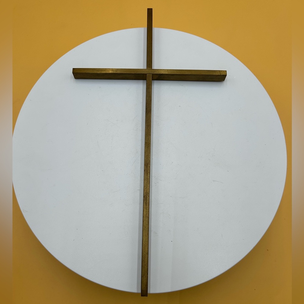 Vintage brass cross, Easter, Jesus, religious